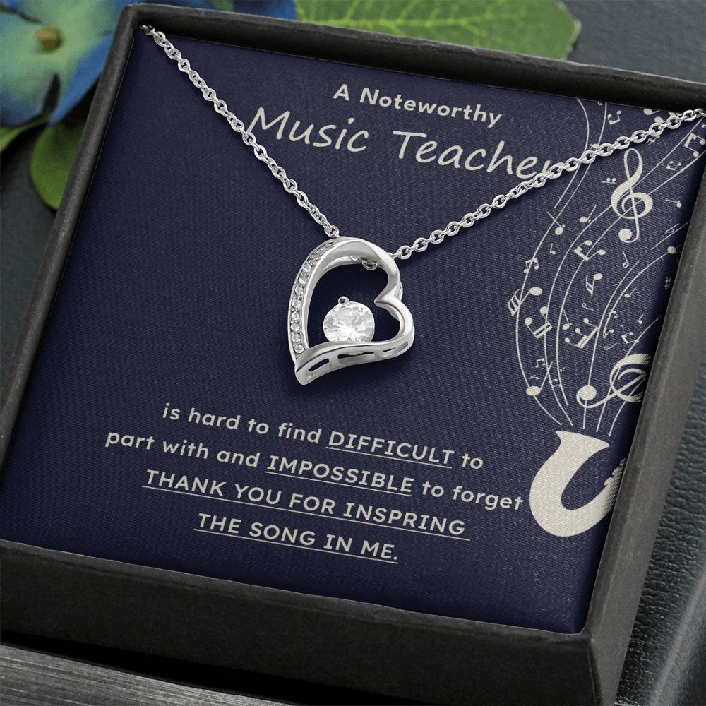 A Noteworthy Music Teacher Artistic Expression Jewelry Melodic Journey Necklace Passion For Music Necklace Soulful Artistry Jewelry Musical Journey Gift Creative Flow Necklace Inspiring Art Jewelry Imaginative Sound Jewelry Cultural Expression Necklace