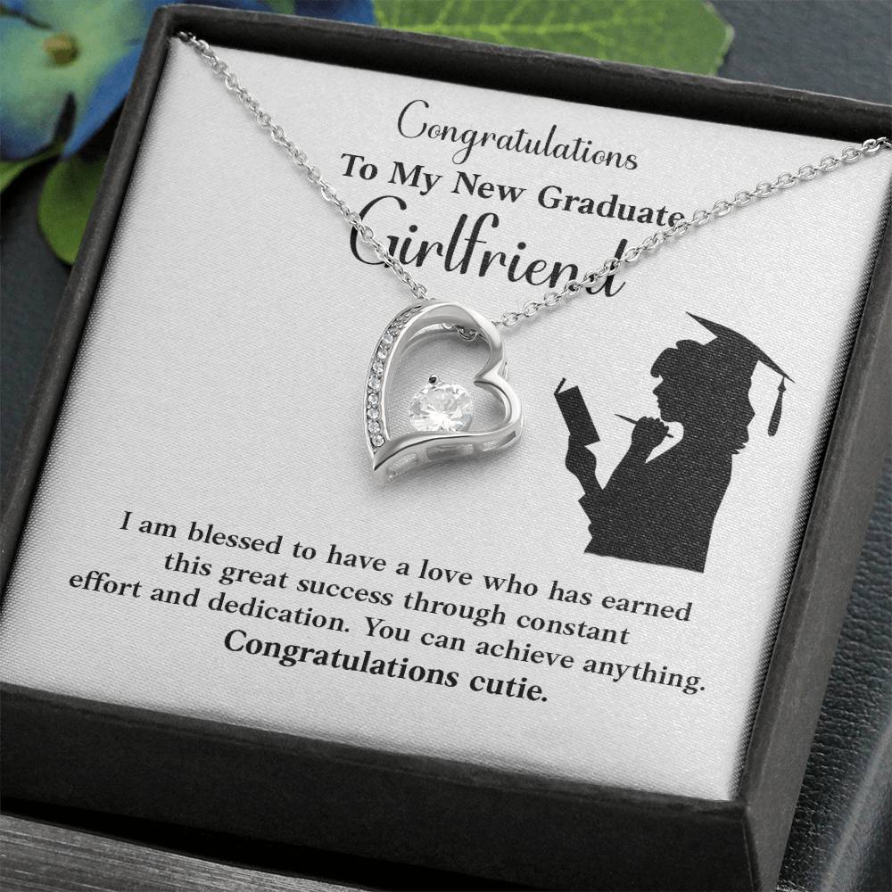 Congratulations To My New Graduate Girlfriend Necklace Necklace For Next Chapter Necklace For Girlfriend’s Potential Proud Partner Graduation Gift Sentimental Gift For New Graduate Gift For Girlfriend’s Graduation Graduate Girlfriend Necklace Gift