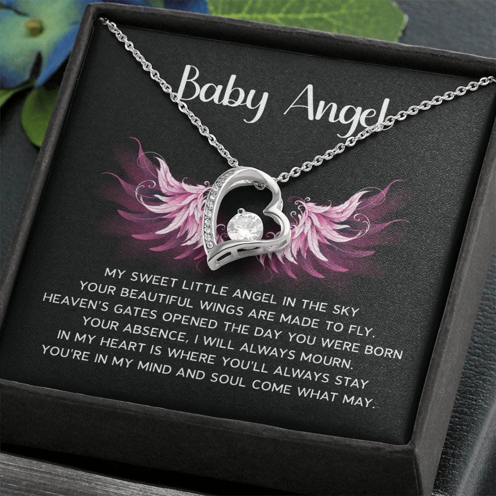 Baby Angel Miscarriage Memorial Necklace For Wife
