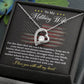 Military Wife Necklace - Braver, Stronger, Loved Forever, A Heartfelt Gift Of Love Across Distance - From Your Heartfelt Husband