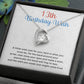 13th Birthday Necklace Gift for Girls with Sweet Wish Card
