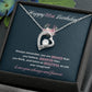 51st Birthday Gift for Her – Elegant Heart Necklace with Message Card