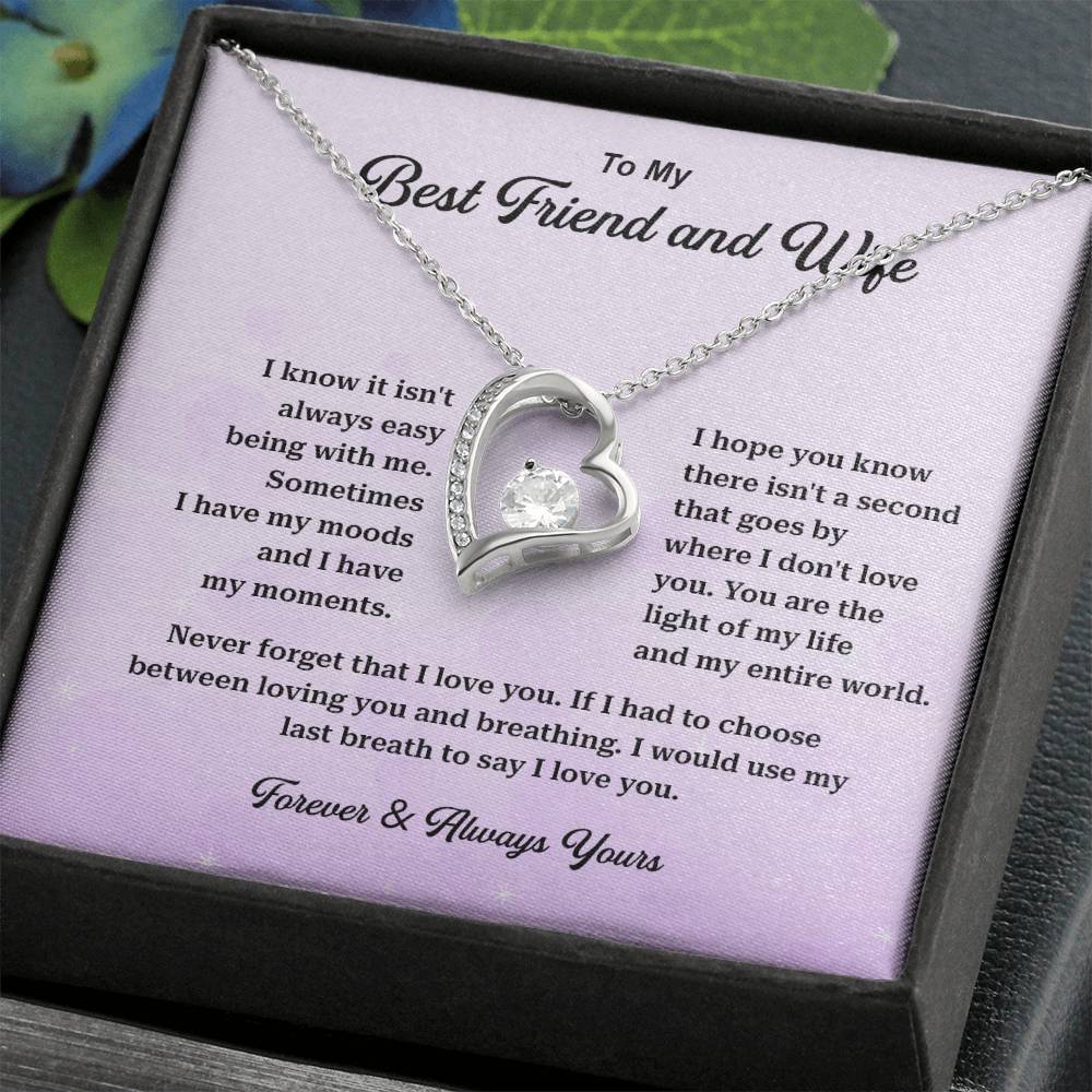 Wife Necklace Gift from Husband – Best Friend Message