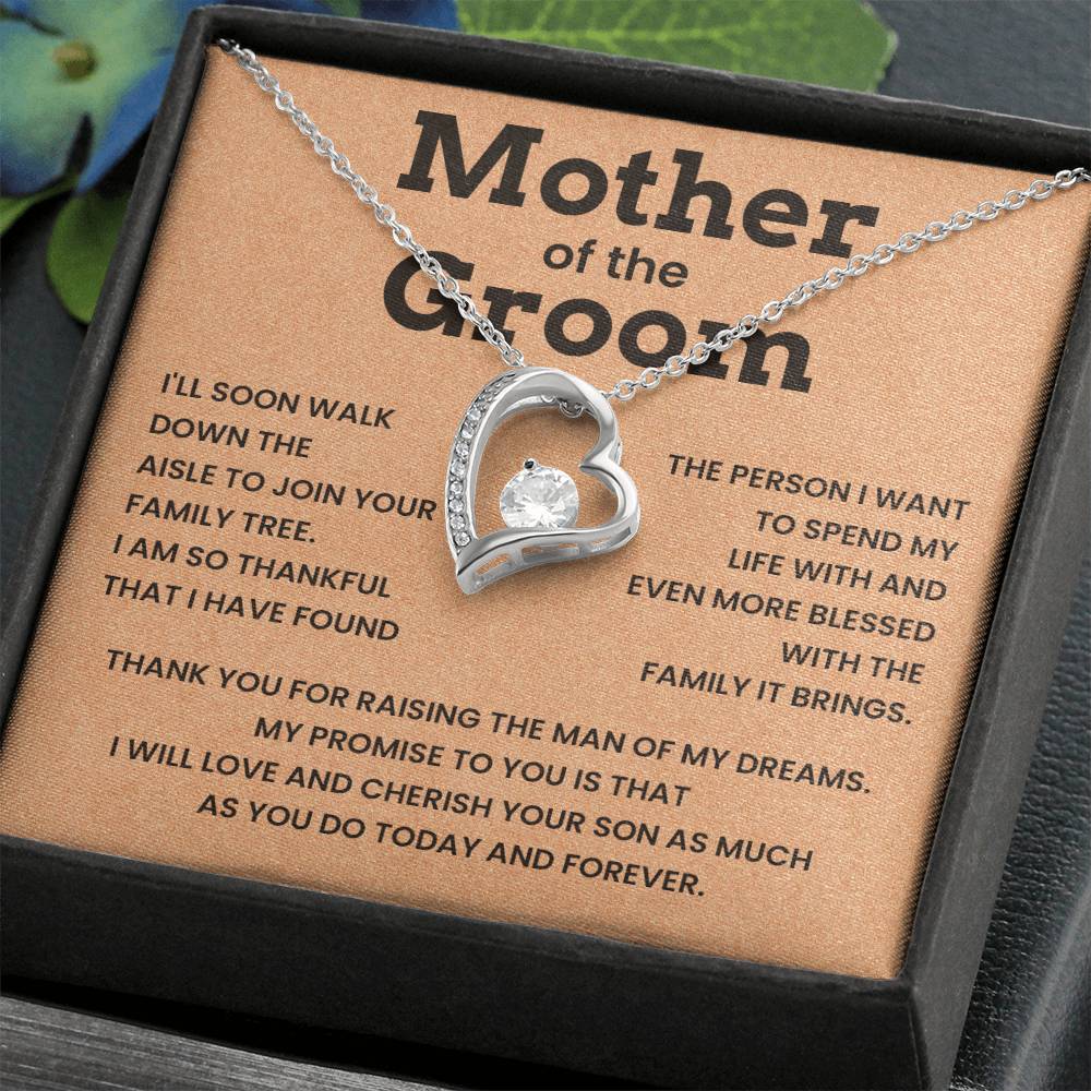 Bride to Groom’s Mom Wedding Gift Necklace