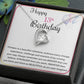13th Birthday Necklace for Teen Girl – Heart Pendant & Milestone Card