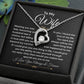 To My Wife Necklace, Meeting You Was Fate, Becoming Your Husband Was A Choice, But Falling In Love With You Was Beyond My Control. (custom)