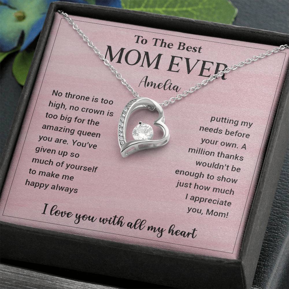 To The Best Mom Ever Amelia Necklace