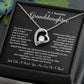 Granddaughter Necklace Gift – One of a Kind Heartfelt Message
