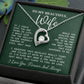 Romantic Necklace Gift for Wife Forever & Always Love Box