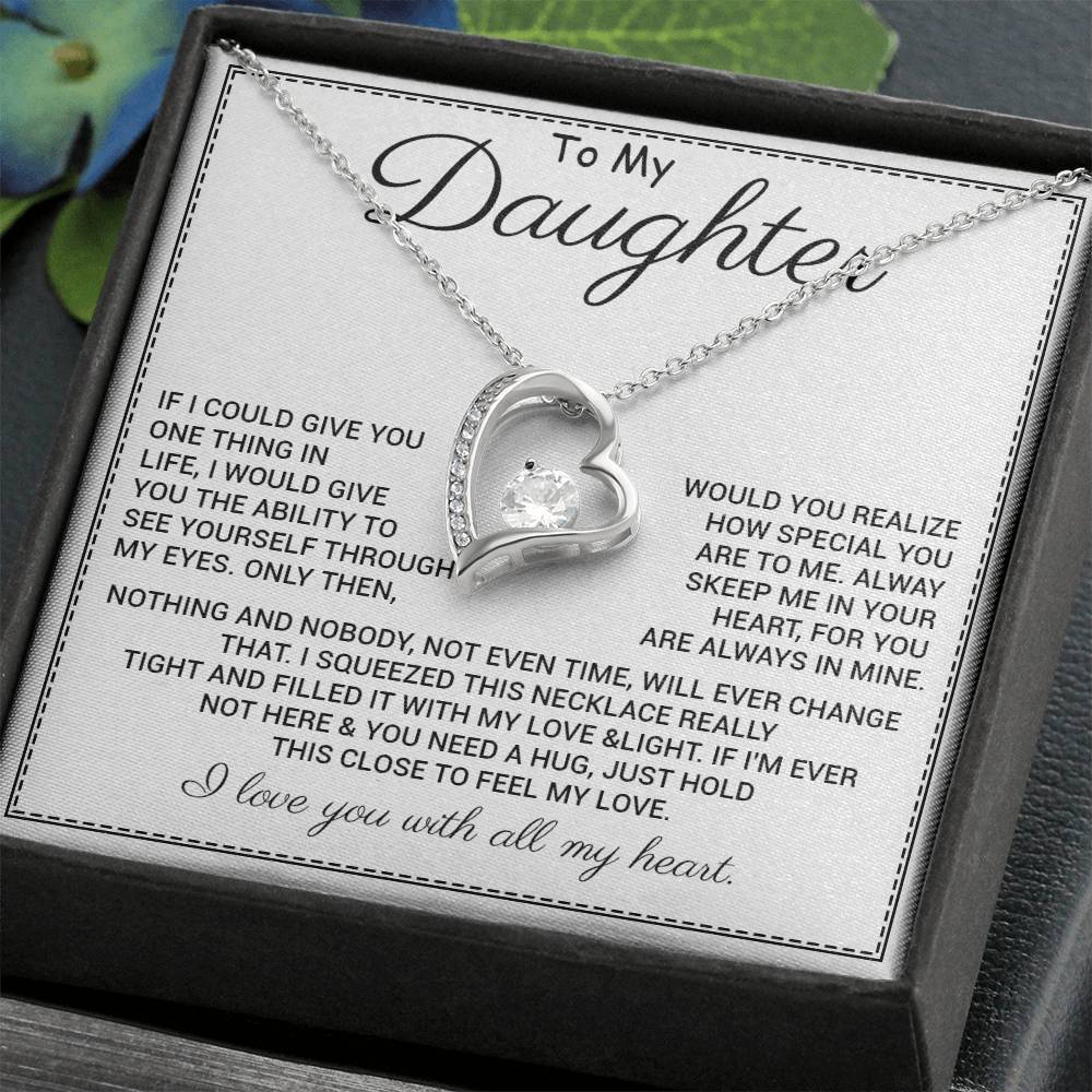 Heart Necklace for Daughter from Parent – Feel My Love
