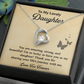 Daughter Necklace Gift Strong, Beautiful & Loved