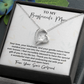 Gift for Boyfriend’s Mom from Girlfriend – Heart Necklace with Thank You Card