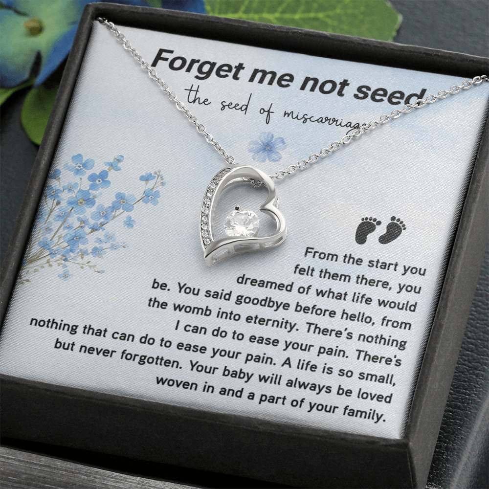 Forget Me Not Seed the seed of miscarriage Necklace