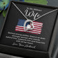 Military Wife Appreciation Gift with Message Card