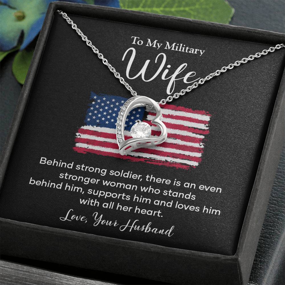 Military Wife Appreciation Gift with Message Card