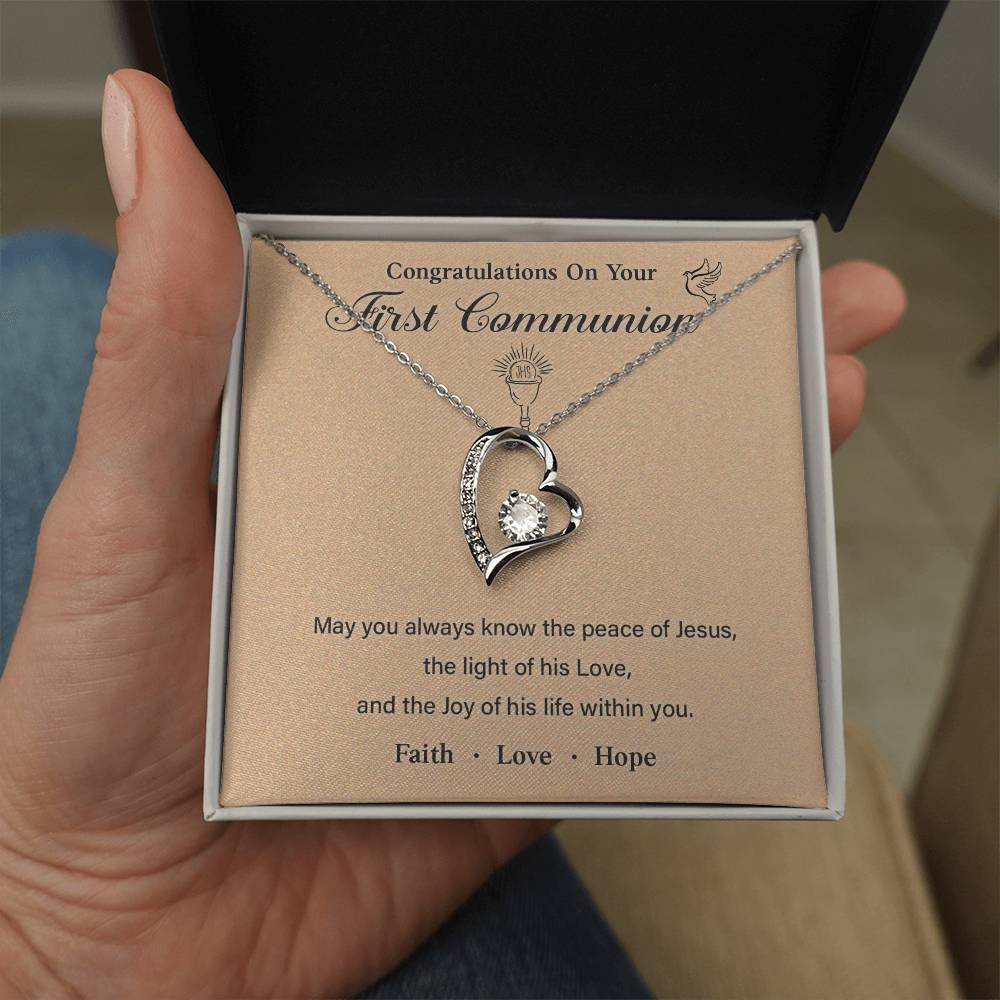 Congratulations On Your First Communion Necklace Gift