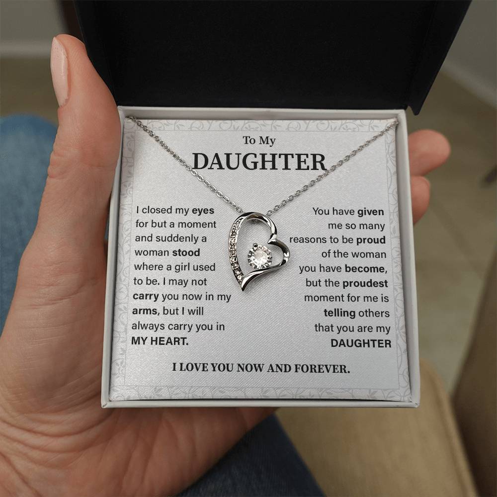 To my daughter i closed my eyes.