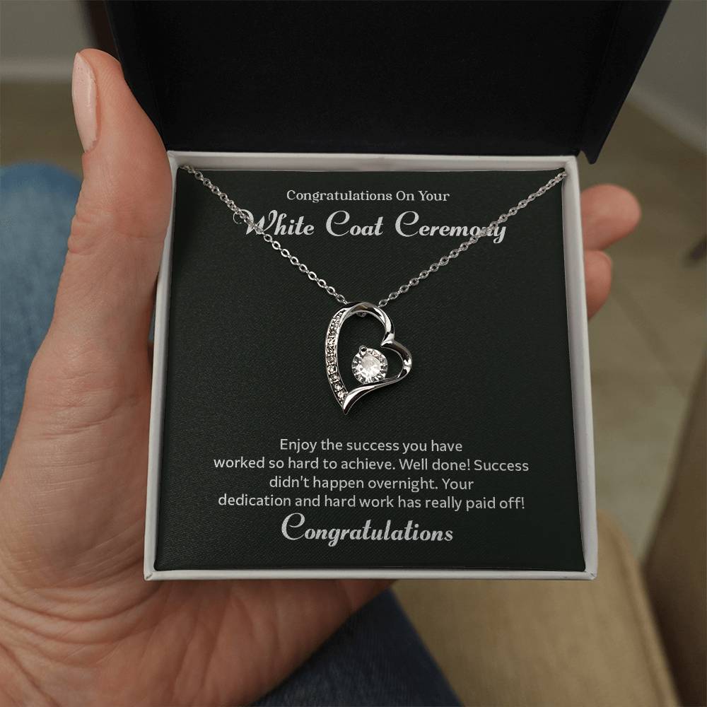 Congratulations On Your White Coat Ceremony Congratulations Necklace Inspirational Jewelry Gift Meaningful Gift For Graduates Proud Of Your Journey Necklace Celebrate Your Success Necklace Emotional Connection Necklace Jewelry For Inspiring Confidence