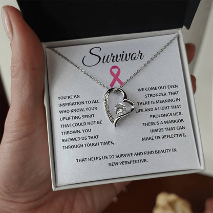 You're A Survivor Survivor Necklace Uplifting Spirit Necklace Meaningful Gift Supportive Gift For Fighters Motivational Jewelry Never Give Up Necklace Cancer Survivor Jewelry Breast Cancer Necklace For Soulmate Stronger Necklace