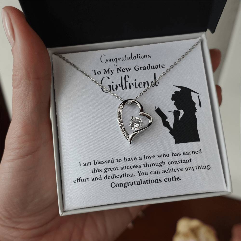 Congratulations To My New Graduate Girlfriend Necklace Necklace For Next Chapter Necklace For Girlfriend’s Potential Proud Partner Graduation Gift Sentimental Gift For New Graduate Gift For Girlfriend’s Graduation Graduate Girlfriend Necklace Gift