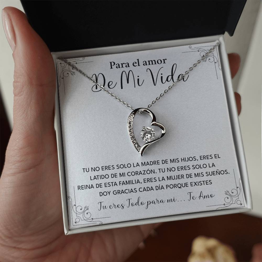 Collar Para El Amor De Mi Vida Madre De Mis Hijos Regalo Romántico Para Esposa Collar Con Frase De Amor Regalo Especial Para Mi Reina Joyería Romántica Para Esposa Regalo De Amor Infinito Regalo De Aniversario Para Mi Esposa Collar De Amor Para Mi Pareja