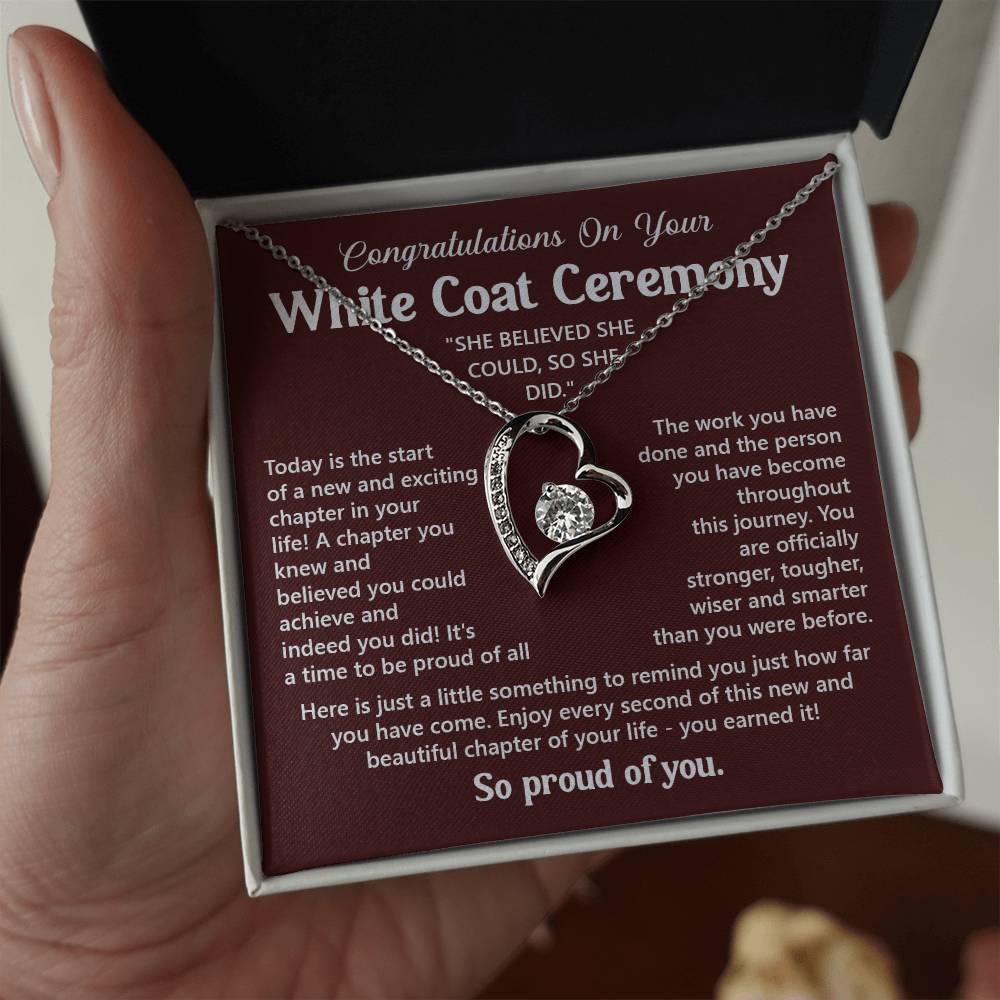 Congratulations On Your White Coat Ceremony You Can Conquer Necklace You Are Amazing Necklace Personal Development Jewelry Motivational Jewelry Gift From Dad Meaningful Gift For Graduates New Chapter Necklace Congratulations Necklace