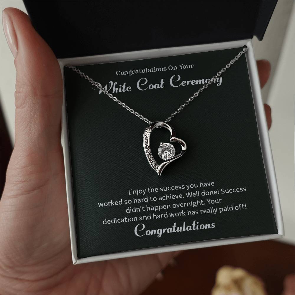 Congratulations On Your White Coat Ceremony Congratulations Necklace Inspirational Jewelry Gift Meaningful Gift For Graduates Proud Of Your Journey Necklace Celebrate Your Success Necklace Emotional Connection Necklace Jewelry For Inspiring Confidence