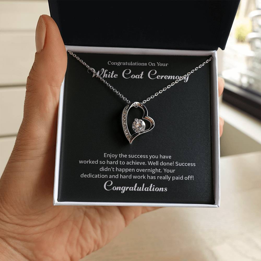 Congratulations On Your White Coat Ceremony Congratulations Necklace Inspirational Jewelry Gift Meaningful Gift For Graduates Proud Of Your Journey Necklace Celebrate Your Success Necklace Emotional Connection Necklace Jewelry For Inspiring Confidence