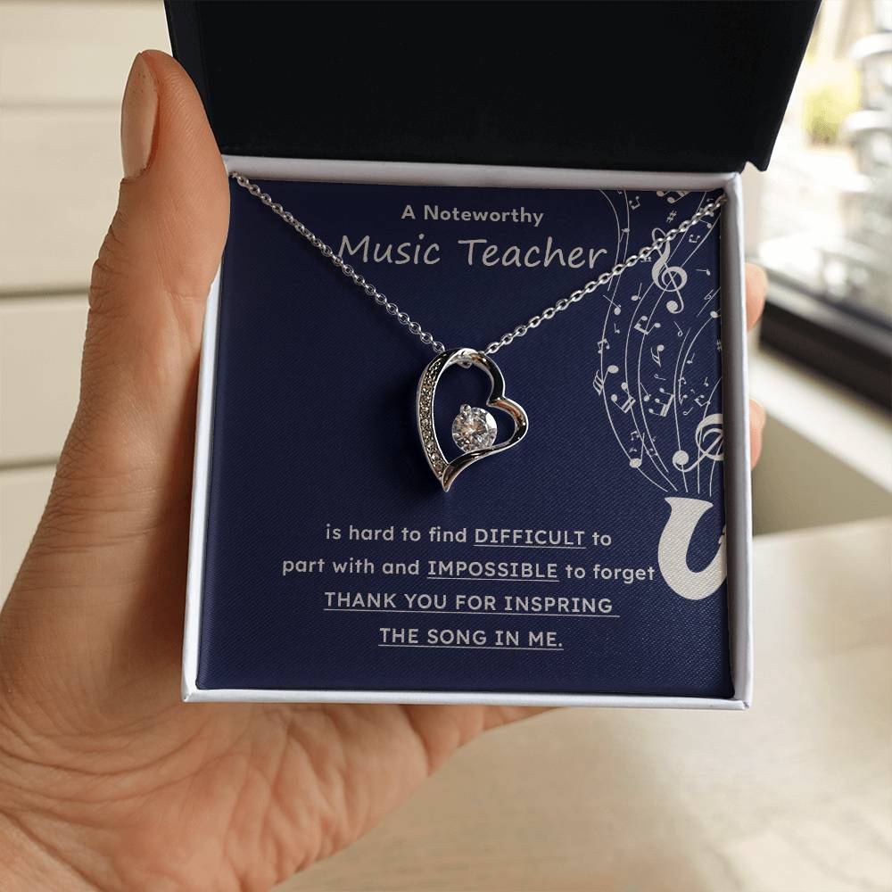 A Noteworthy Music Teacher Artistic Expression Jewelry Melodic Journey Necklace Passion For Music Necklace Soulful Artistry Jewelry Musical Journey Gift Creative Flow Necklace Inspiring Art Jewelry Imaginative Sound Jewelry Cultural Expression Necklace