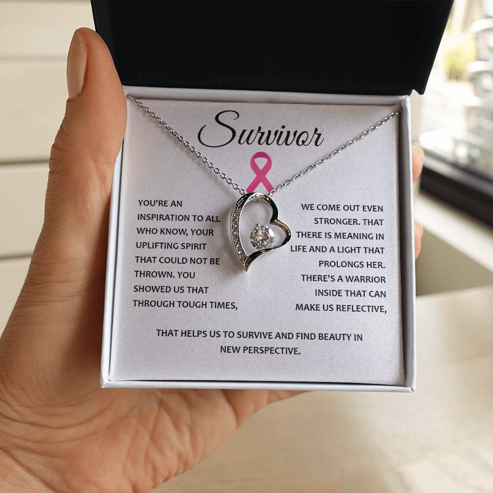 You're A Survivor Survivor Necklace Uplifting Spirit Necklace Meaningful Gift Supportive Gift For Fighters Motivational Jewelry Never Give Up Necklace Cancer Survivor Jewelry Breast Cancer Necklace For Soulmate Stronger Necklace