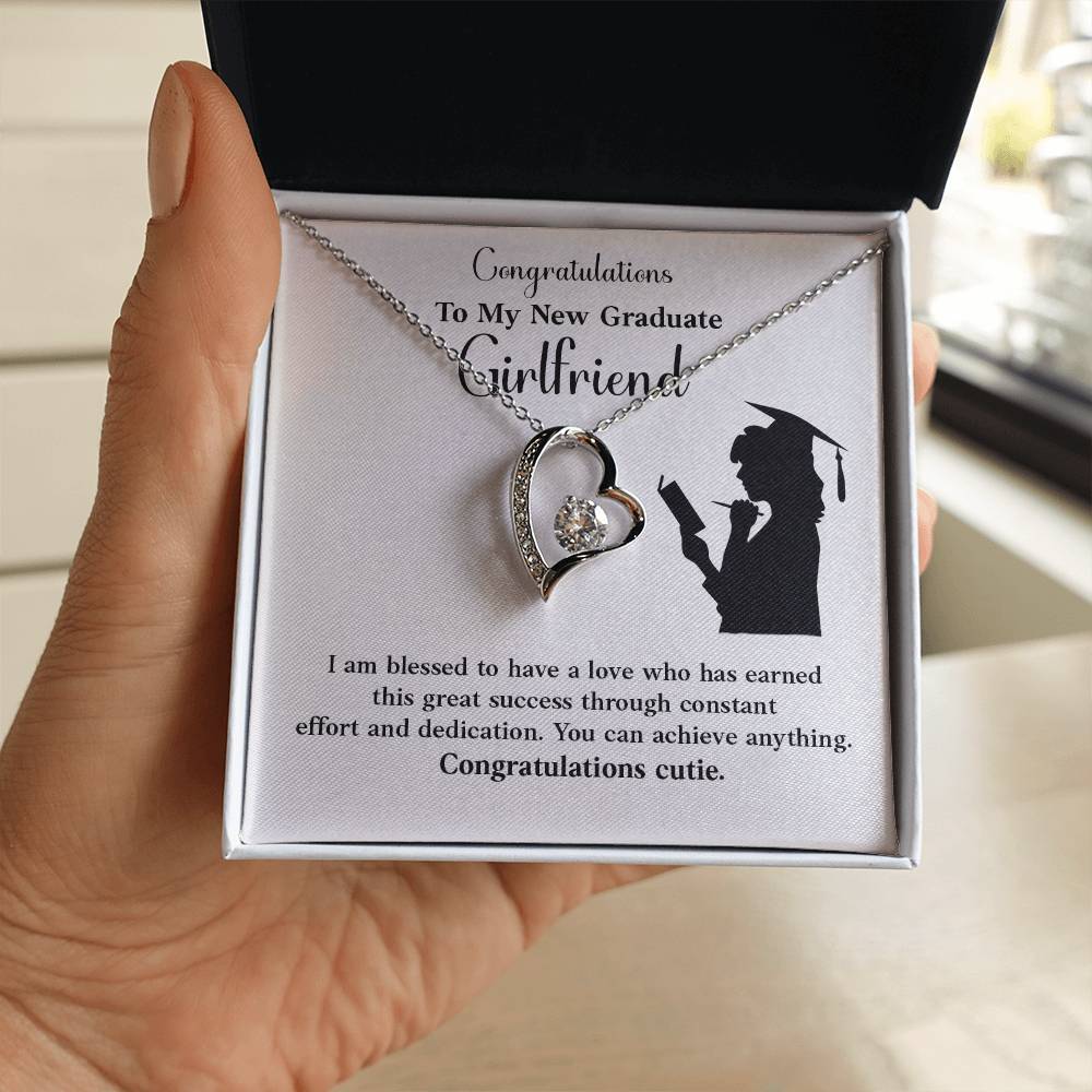 Congratulations To My New Graduate Girlfriend Necklace Necklace For Next Chapter Necklace For Girlfriend’s Potential Proud Partner Graduation Gift Sentimental Gift For New Graduate Gift For Girlfriend’s Graduation Graduate Girlfriend Necklace Gift