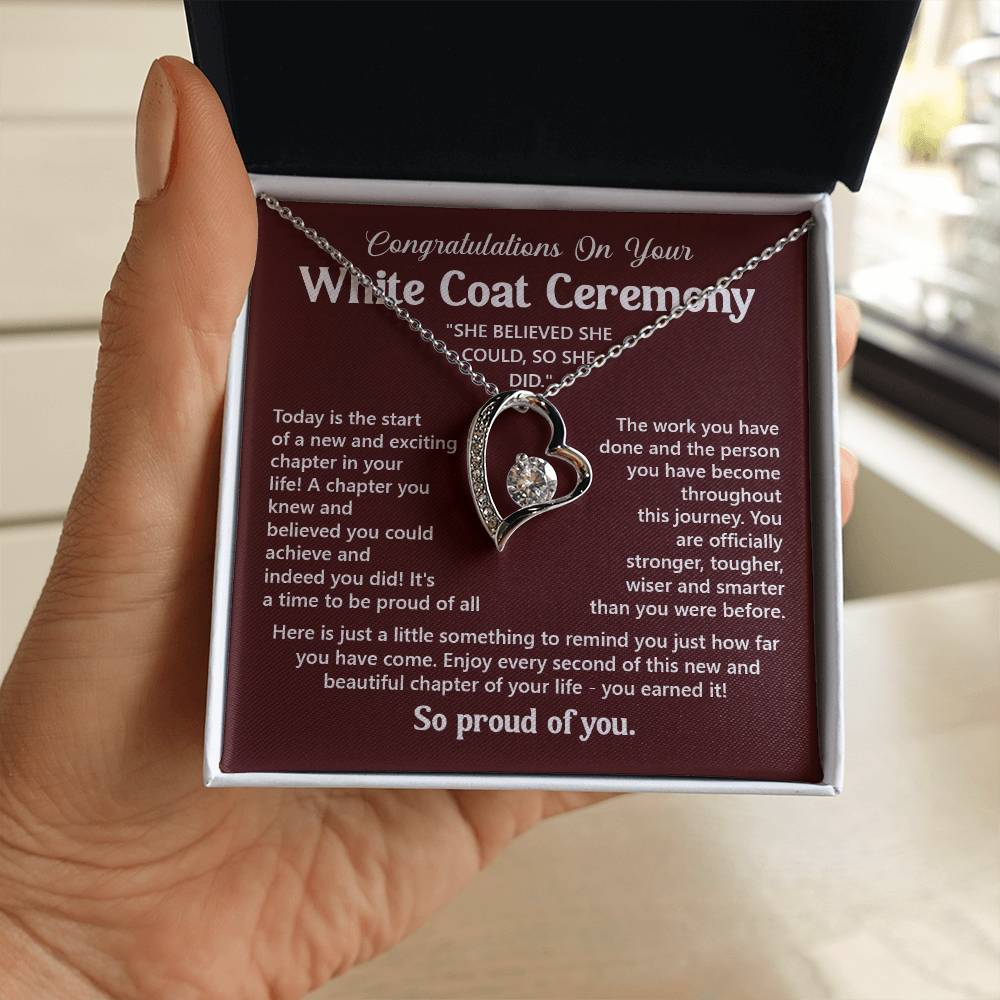 Congratulations On Your White Coat Ceremony You Can Conquer Necklace You Are Amazing Necklace Personal Development Jewelry Motivational Jewelry Gift From Dad Meaningful Gift For Graduates New Chapter Necklace Congratulations Necklace