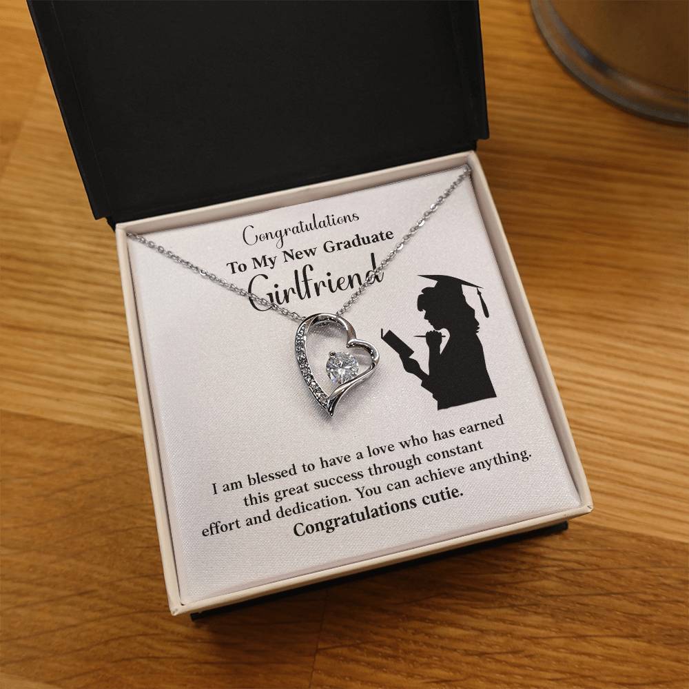 Congratulations To My New Graduate Girlfriend Necklace Necklace For Next Chapter Necklace For Girlfriend’s Potential Proud Partner Graduation Gift Sentimental Gift For New Graduate Gift For Girlfriend’s Graduation Graduate Girlfriend Necklace Gift