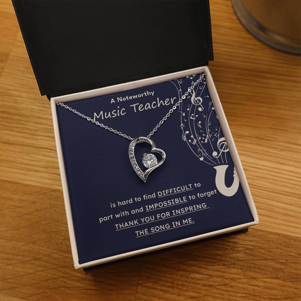 A Noteworthy Music Teacher Artistic Expression Jewelry Melodic Journey Necklace Passion For Music Necklace Soulful Artistry Jewelry Musical Journey Gift Creative Flow Necklace Inspiring Art Jewelry Imaginative Sound Jewelry Cultural Expression Necklace