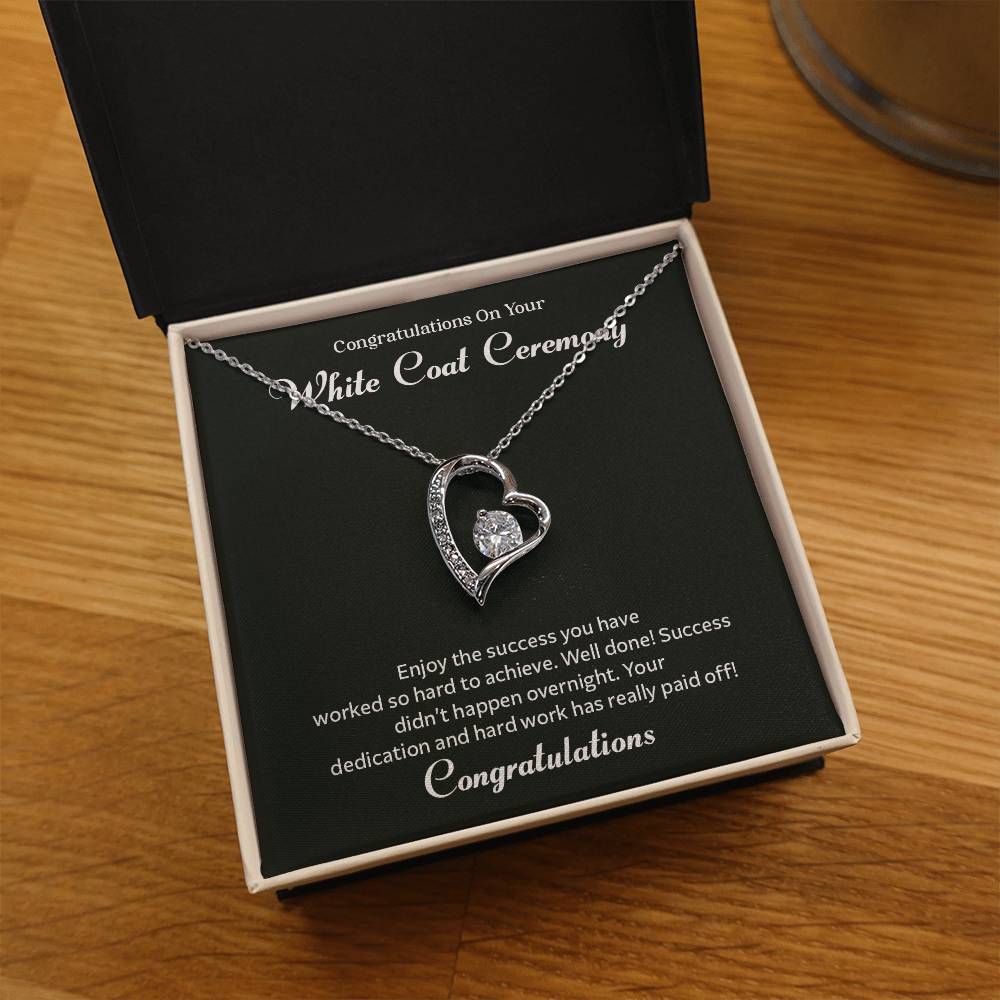 Congratulations On Your White Coat Ceremony Congratulations Necklace Inspirational Jewelry Gift Meaningful Gift For Graduates Proud Of Your Journey Necklace Celebrate Your Success Necklace Emotional Connection Necklace Jewelry For Inspiring Confidence