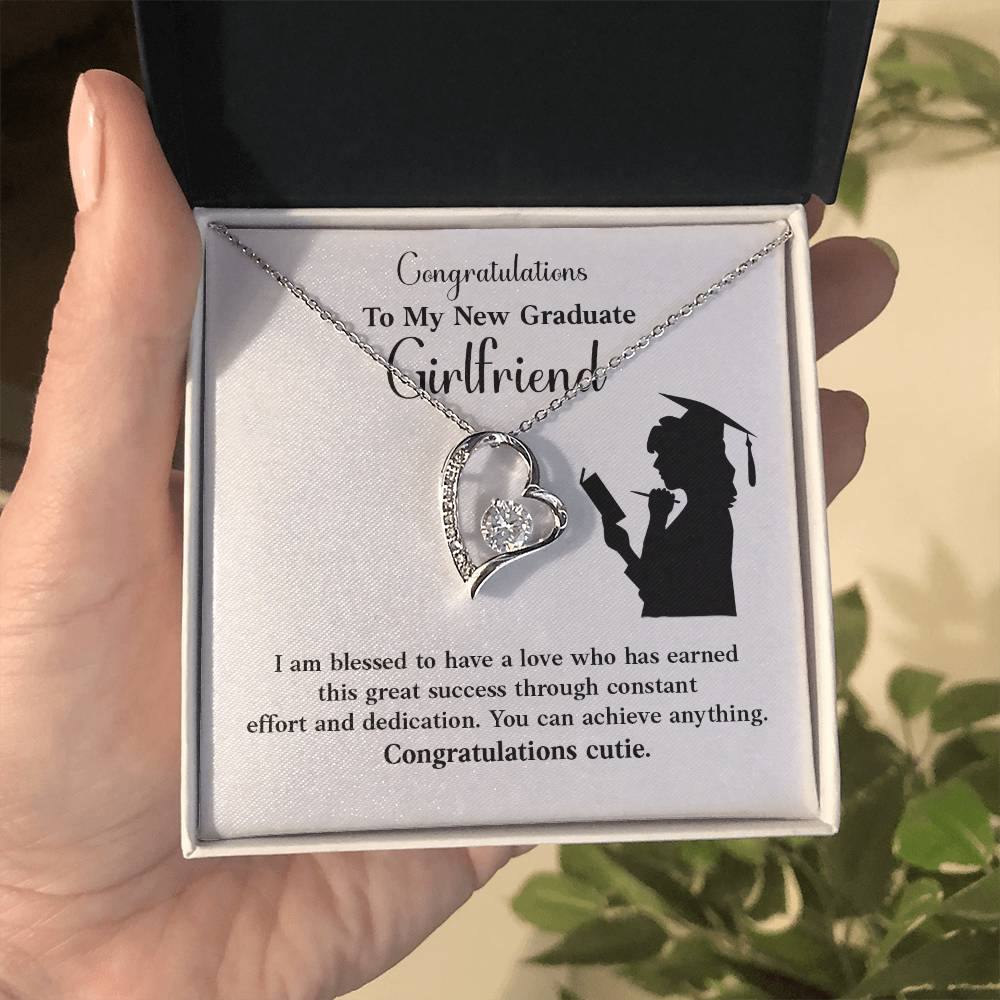 Congratulations To My New Graduate Girlfriend Necklace Necklace For Next Chapter Necklace For Girlfriend’s Potential Proud Partner Graduation Gift Sentimental Gift For New Graduate Gift For Girlfriend’s Graduation Graduate Girlfriend Necklace Gift