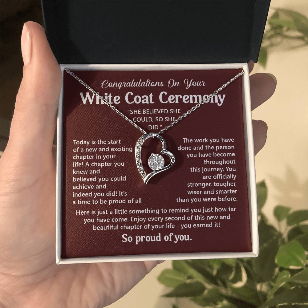 Congratulations On Your White Coat Ceremony You Can Conquer Necklace You Are Amazing Necklace Personal Development Jewelry Motivational Jewelry Gift From Dad Meaningful Gift For Graduates New Chapter Necklace Congratulations Necklace