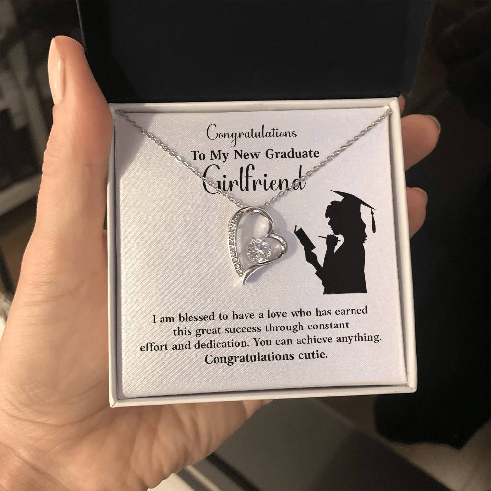 Congratulations To My New Graduate Girlfriend Necklace Necklace For Next Chapter Necklace For Girlfriend’s Potential Proud Partner Graduation Gift Sentimental Gift For New Graduate Gift For Girlfriend’s Graduation Graduate Girlfriend Necklace Gift