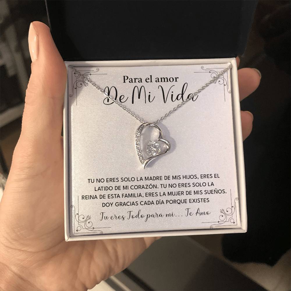 Collar Para El Amor De Mi Vida Madre De Mis Hijos Regalo Romántico Para Esposa Collar Con Frase De Amor Regalo Especial Para Mi Reina Joyería Romántica Para Esposa Regalo De Amor Infinito Regalo De Aniversario Para Mi Esposa Collar De Amor Para Mi Pareja