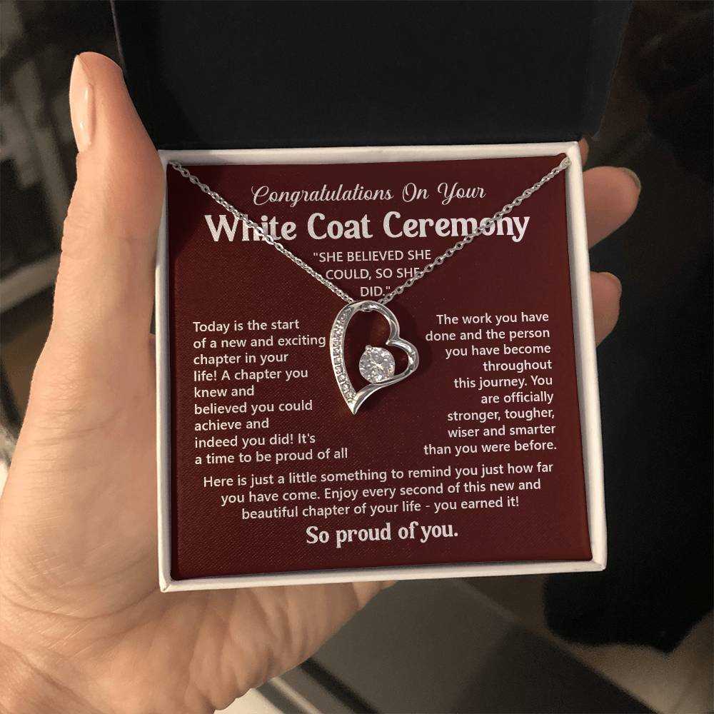 Congratulations On Your White Coat Ceremony You Can Conquer Necklace You Are Amazing Necklace Personal Development Jewelry Motivational Jewelry Gift From Dad Meaningful Gift For Graduates New Chapter Necklace Congratulations Necklace