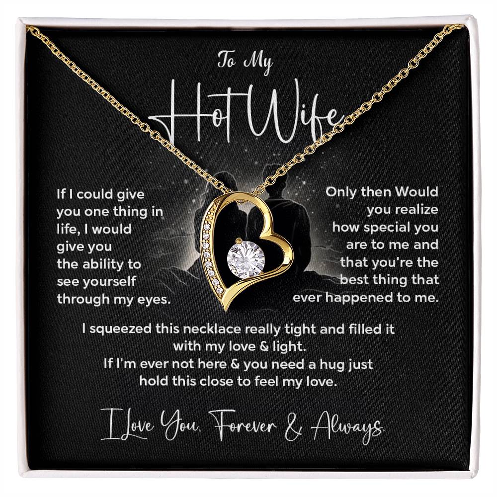 To My Hot Wife Necklace Gift From Your Boyfriend Sentimental Jewelry