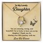 Daughter Necklace Gift Strong, Beautiful & Loved