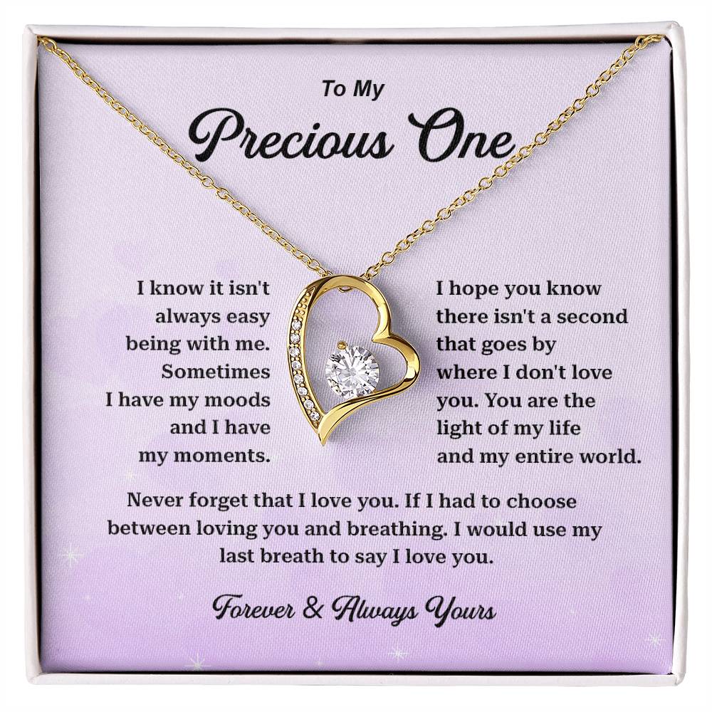 Precious One Necklace Gift with Love Message Box