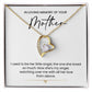 In Loving Memory Necklace For Mother – Heartfelt Memorial Jewelry Gift, From Her Little Angel To My Guardian Angel, Sentimental Keepsake For Eternal Love And Connection