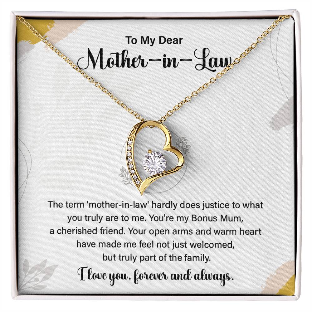 Mother-in-Law Necklace Gift from Daughter-in-Law
