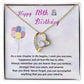18th Birthday Gift Necklace for Girl – Heart Pendant & Gift Card