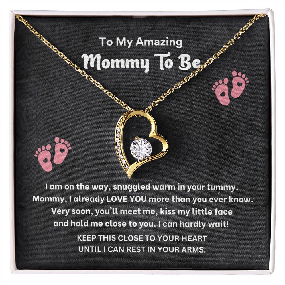 Mommy to Be Necklace Gift – Pregnancy Gift Box Jewelry