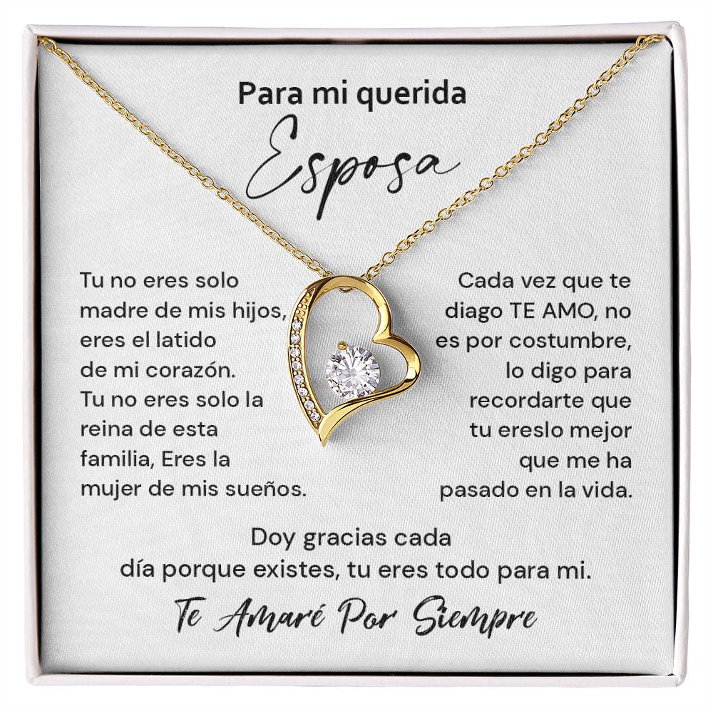 Collar Para Mi Querida Esposa Latido De Mi Corazón Detalle Romántico Para Mi Esposa Collar Con Mensaje De Amor Eterno Regalo De Amor Infinito Collar Con Frase De Agradecimiento Collar De Amor Eterno Para Mi Reina Detalle De Amor Para Mi Esposa