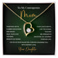 Heart Necklace for Brave Mom – From Daughter with Poetic Message Card