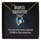 To My Badass Daughter Badass Daughter Necklace (Makynli)